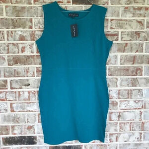 Ariana James Teal Sleeveless Body Con Dress